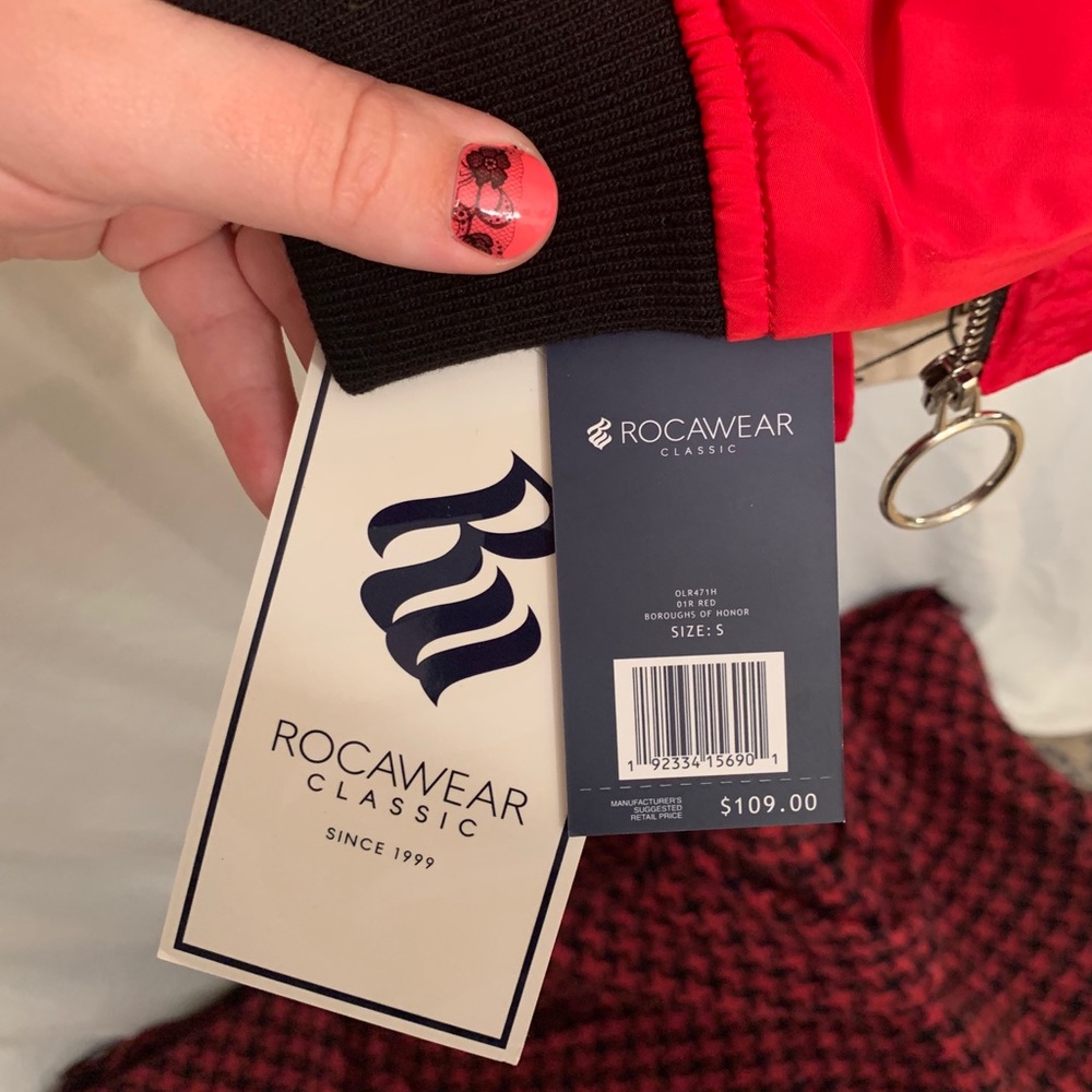 Red RocaWear Bomber Jacket - Picture 7 of 10